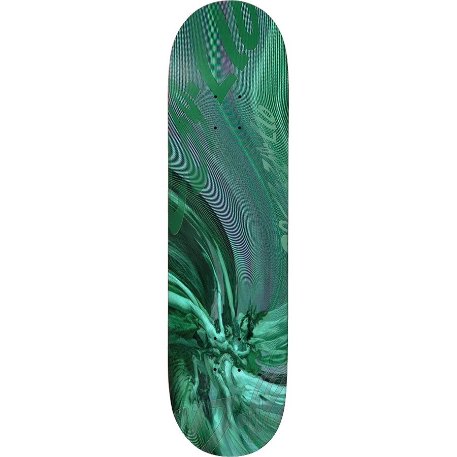 917 Liquify Green Skateboard Deck - 8.18