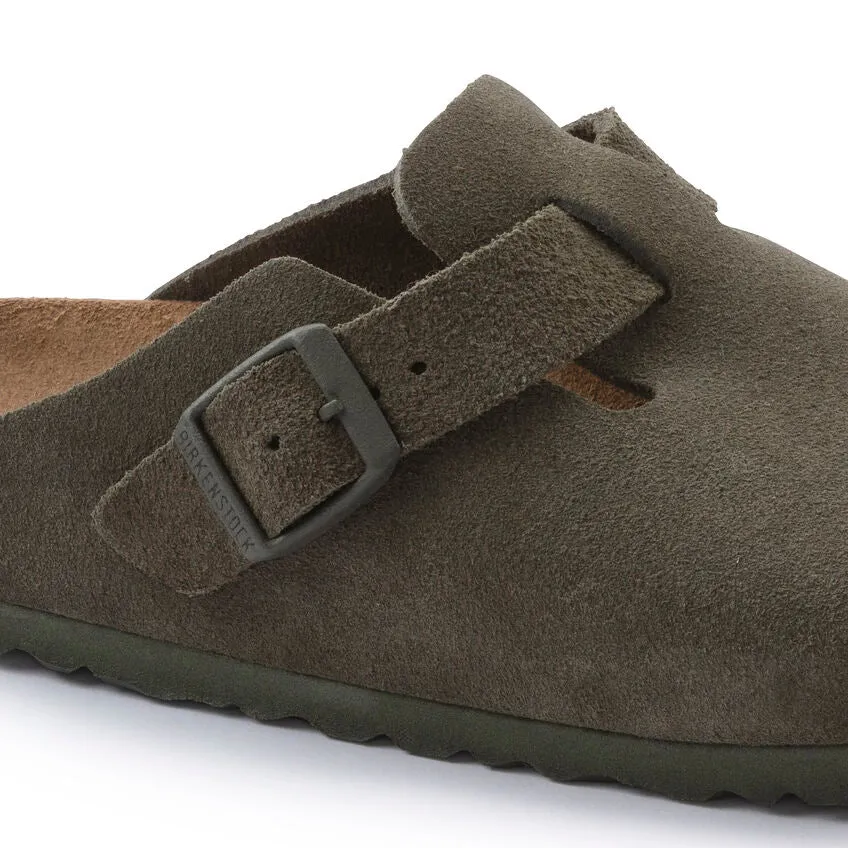 Birkenstock Boston Suede Leather - Modern Suede Thyme