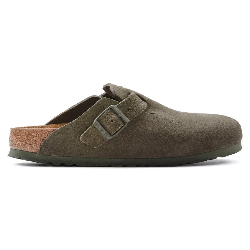 Birkenstock Boston Suede Leather - Modern Suede Thyme