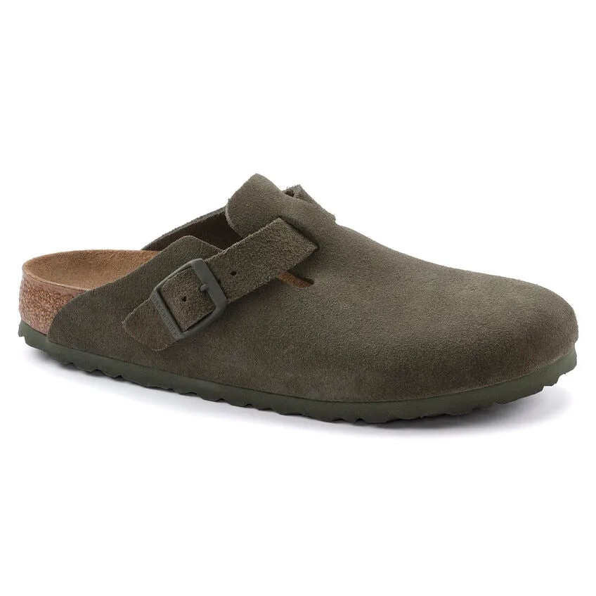 Birkenstock Boston Suede Leather - Modern Suede Thyme