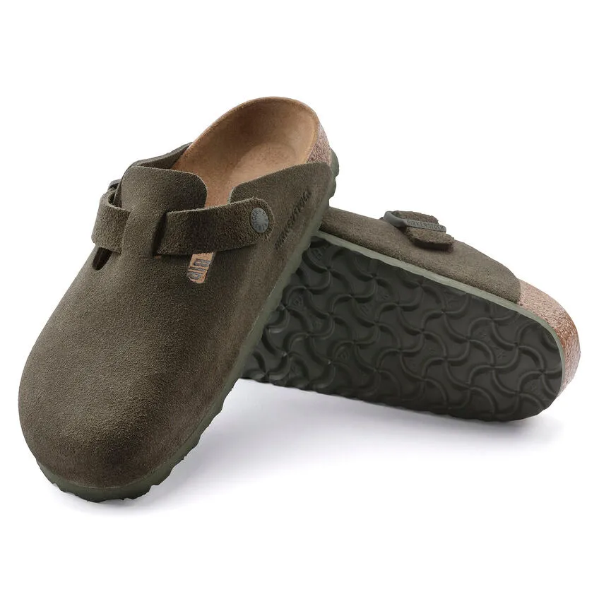 Birkenstock Boston Suede Leather - Modern Suede Thyme