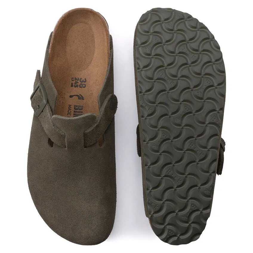 Birkenstock Boston Suede Leather - Modern Suede Thyme