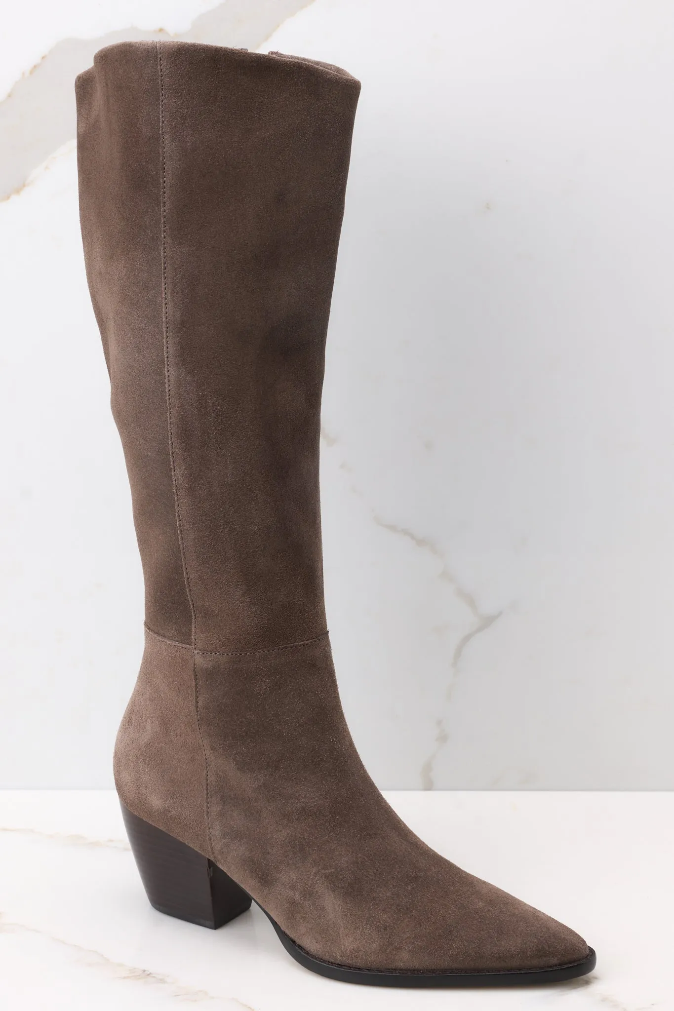 Bruna Smoke Suede Boots