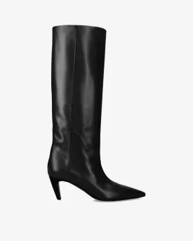 Cher high calfskin boots M6804A Garda Nero