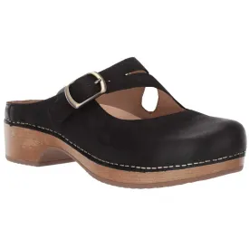 Sure! Heres an optimized title for the product:

Dansko Britney Womens Clog in Black Burnished Nubuck - Stylish Comfort Footwear