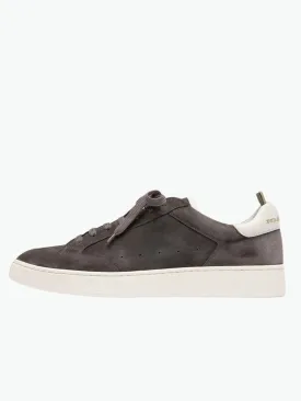 Dime Grey Suede Low Top Sneakers