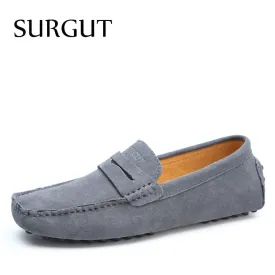 Fashion Summer Style Soft Moccasins Men Loafers High Quality Genuine Leather Shoes Men Flats Gommino Driving Shoes