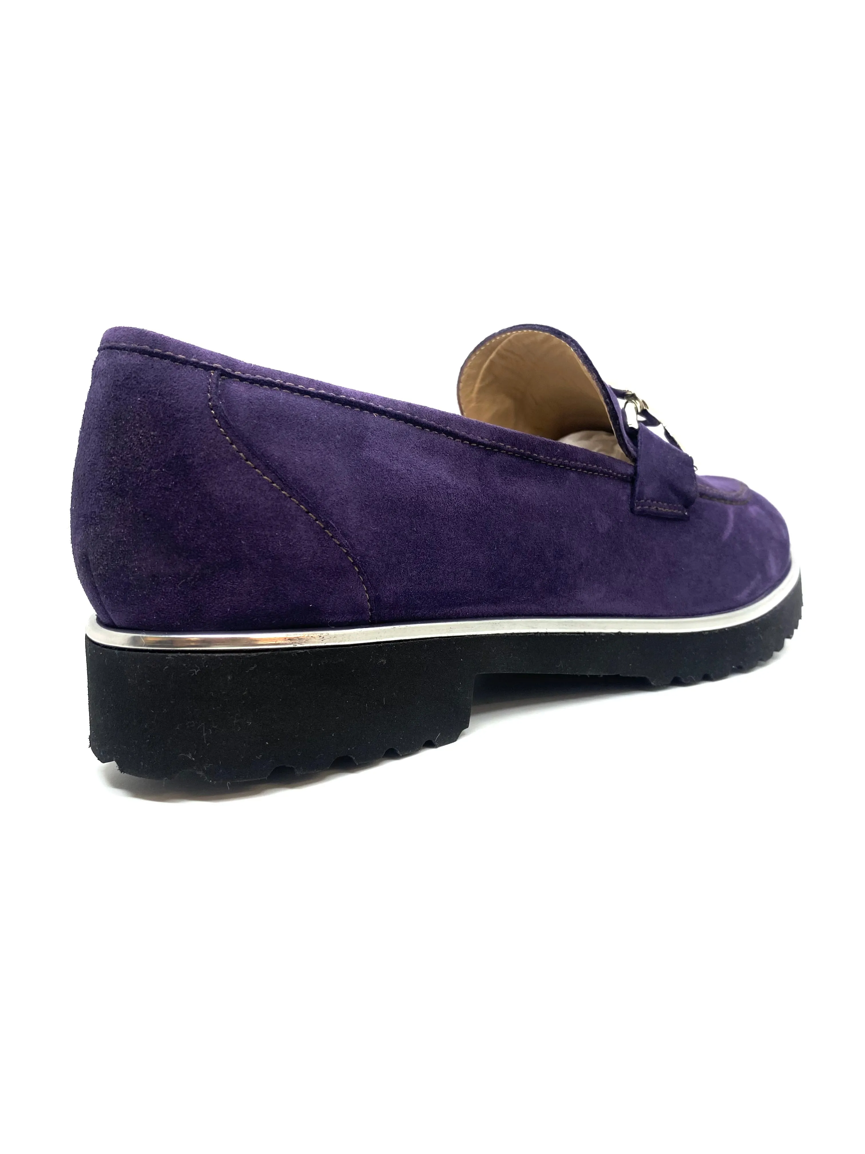 HB Shoes Ladies Suede Abetone Sole Loafer