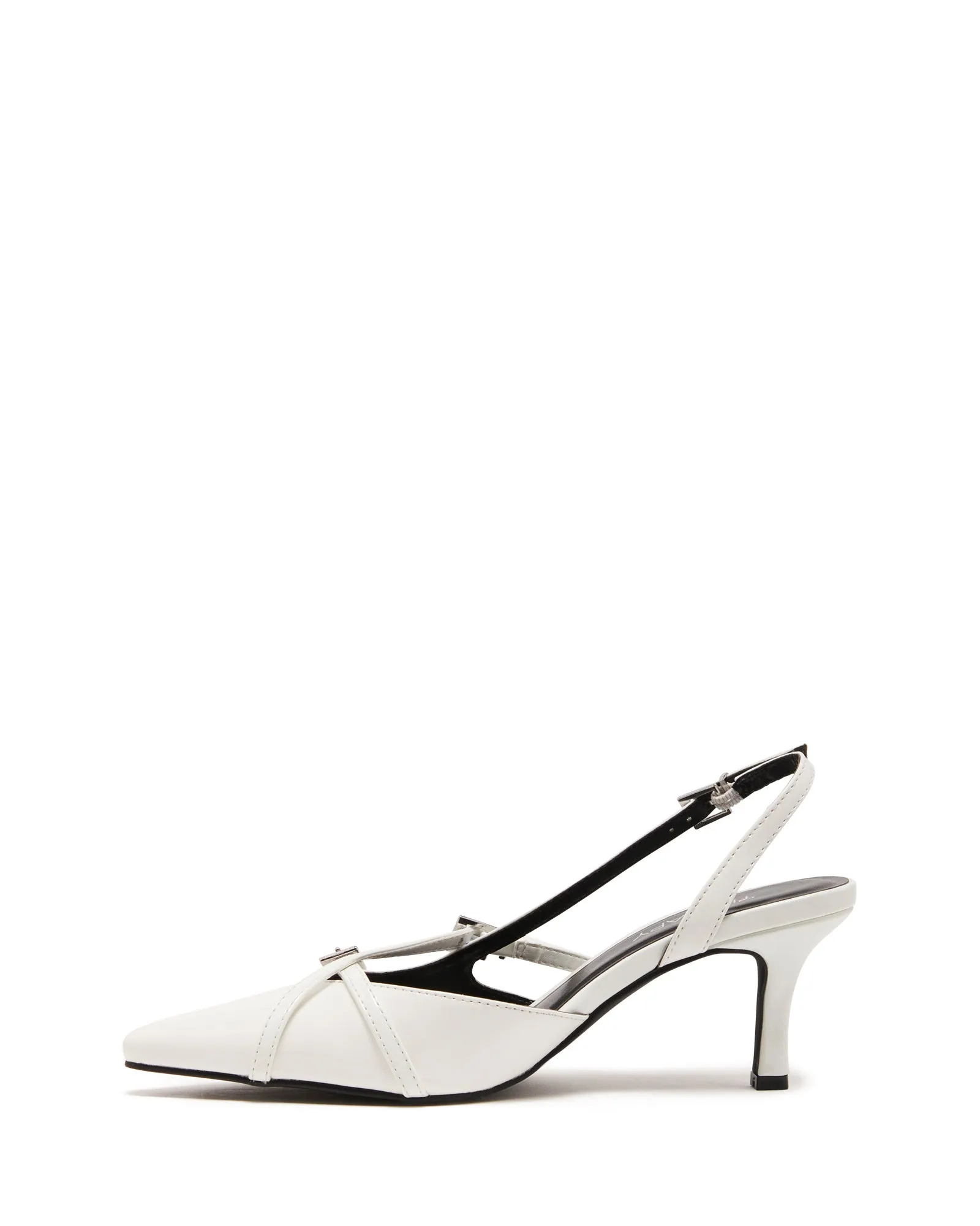 Juicy Slingback Pump White Patent