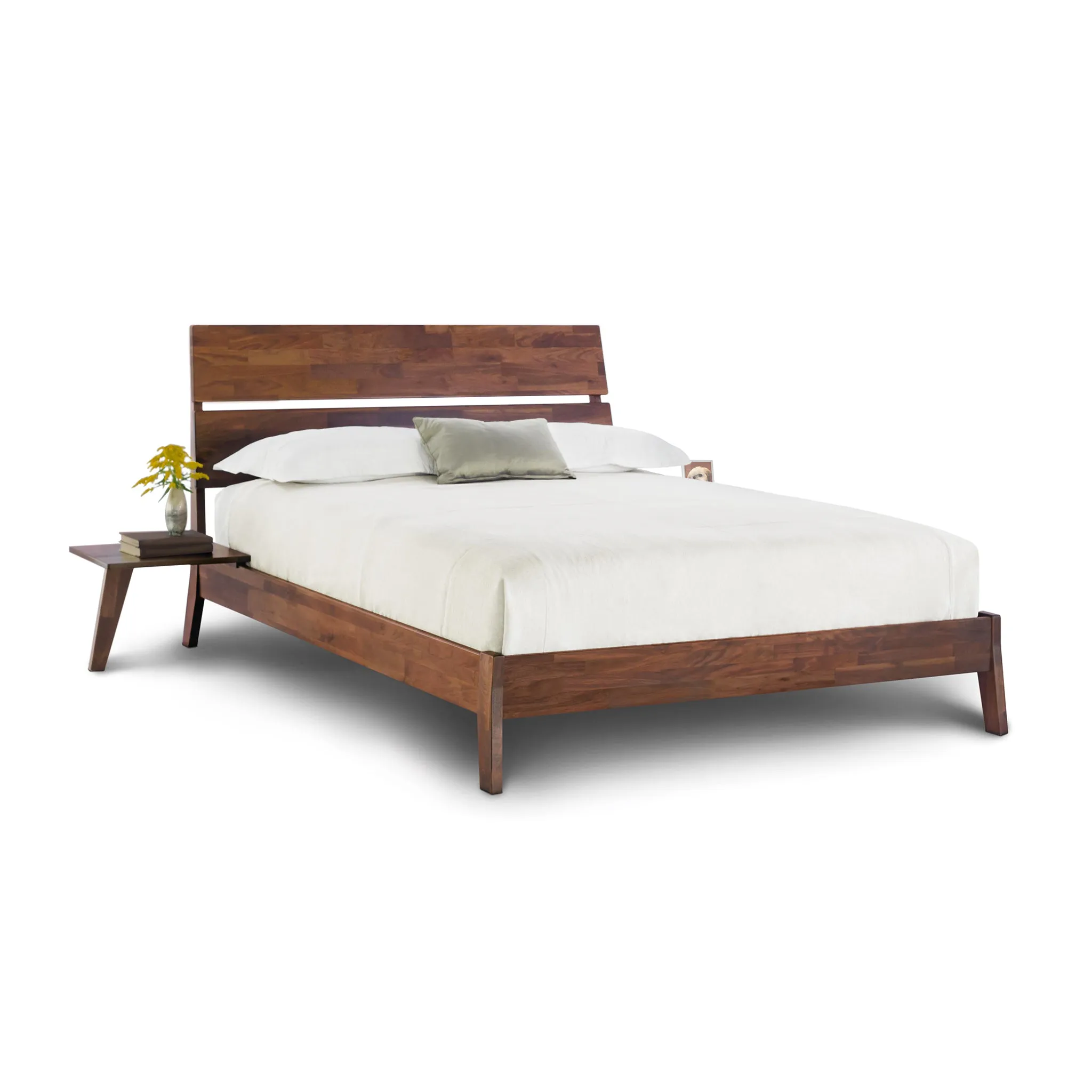 Linn Walnut Platform Bed