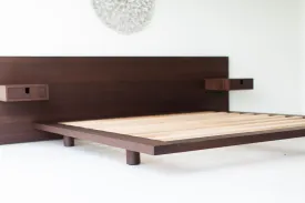 Modern Platform Bed in Walnut - 1621