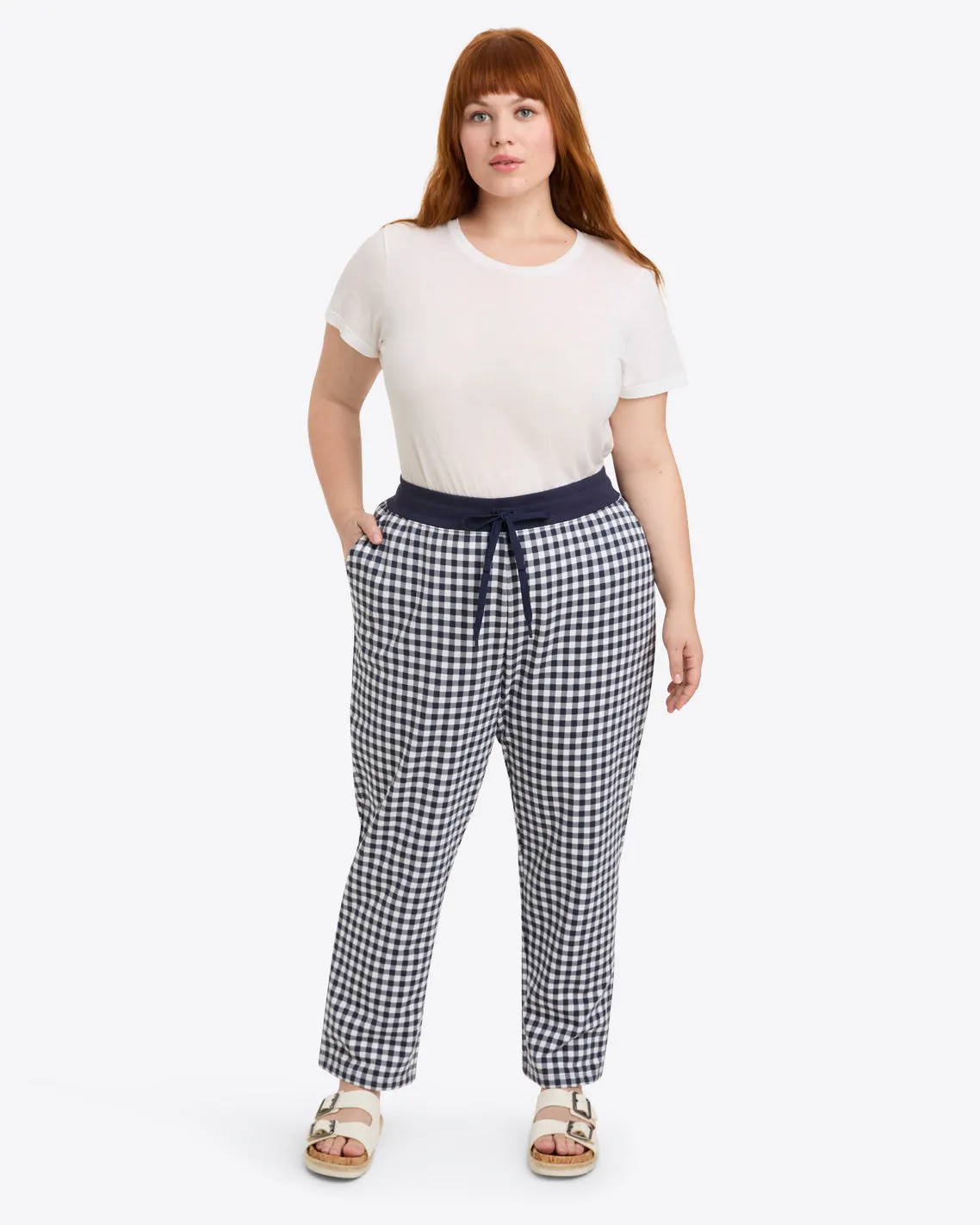 Natalie Sweatpants in Gingham