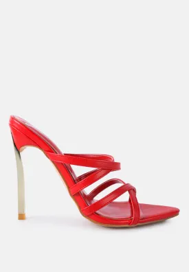 Nightclub Ready Strappy Stiletto Heel Sandals