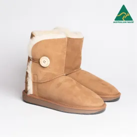 Original UGG Australia Australian Made Short 1 Button Chestnut Ugg Boots