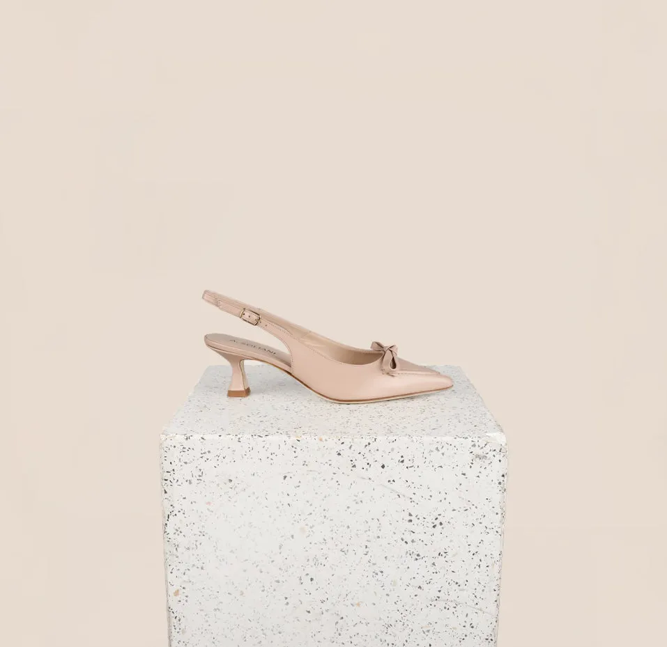 Pescara - Beige Nude Kitten Heels