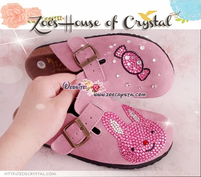 Promtion: 20% off Casual Style Bling and Sparkly Clogs / Sandals with Cute Bunny