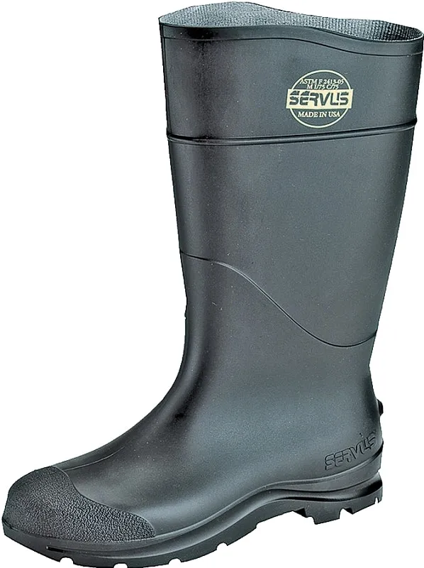 Servus 18822-5 Non-Insulated Knee Boots, 5, Black, PVC Upper, Insulated: No :PR: QUANTITY: 1