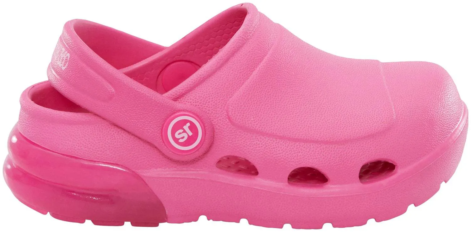 Stride Rite Kids Bray Girls Pink Light-up Water Friendly Clog Sandals (Machine Washable)