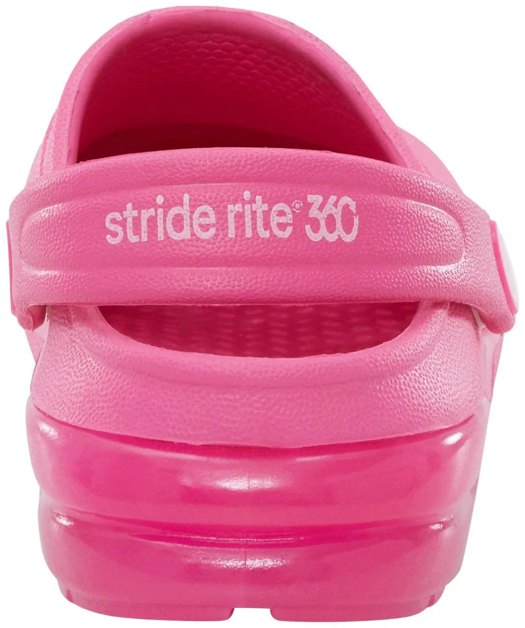 Stride Rite Kids Bray Girls Pink Light-up Water Friendly Clog Sandals (Machine Washable)